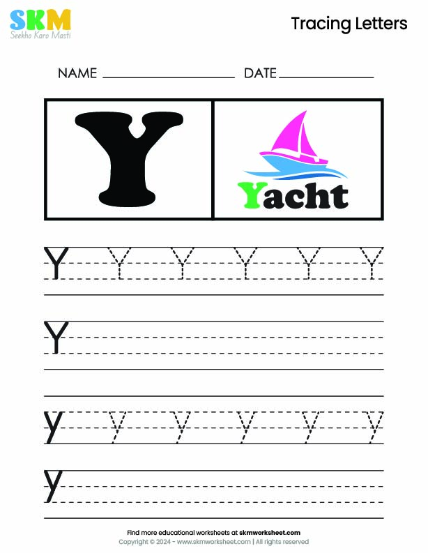 Tracing worksheet Letter X