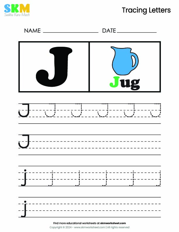 Tracing worksheet Letter I