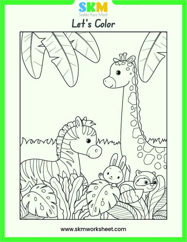 Farm animal colouring worksheet