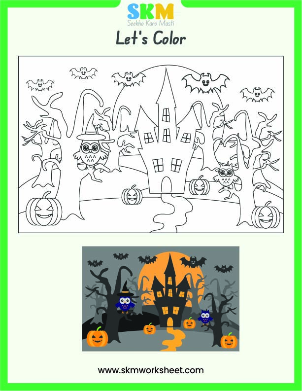 Halloween worksheet 