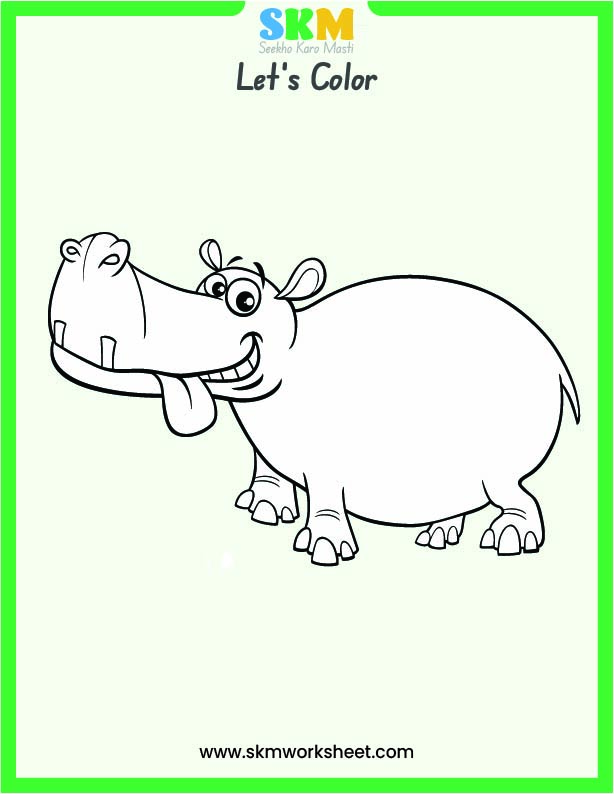 Pig colouring worksheet