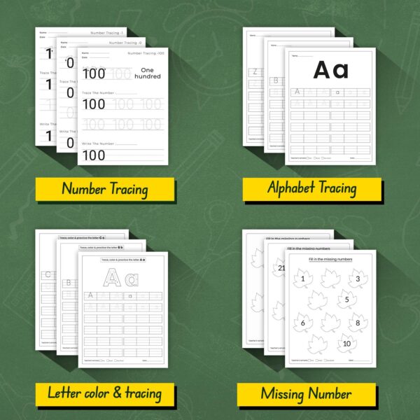 Kindergarten, Grade1 all in one worksheet - Image 4
