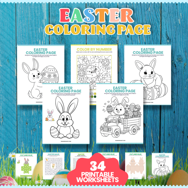 Easter Worksheet for Kids – Fun Printable Activities - Image 2